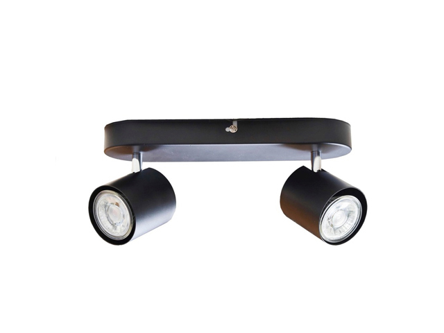 SPOT LED PRATO GU10 2X3W 250LM ZWART