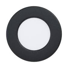 FUEVA 5 INBOUWSPOT/ZWART LED 2.7W 300LM Ø86