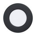 FUEVA 5 INBOUWSPOT/ZWART LED 2.7W 300LM Ø86
