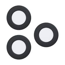 FUEVA 5 INBOUWSPOT/ZWART 3X2.7W 900LM