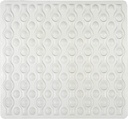 Anti-slip douchemat Rocha wit 54x52cm