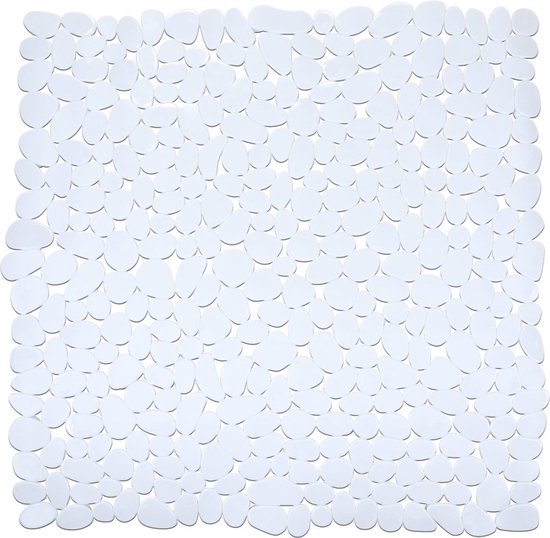 Anti-slip douchemat Paradise 54x54cm- WIT