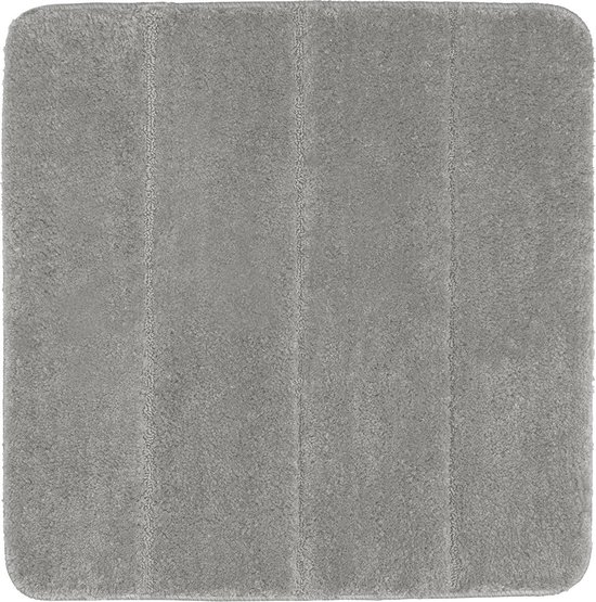 BADMAT STEPS MICROPOLYESTER 55X65 CM - LICHTGRIJS