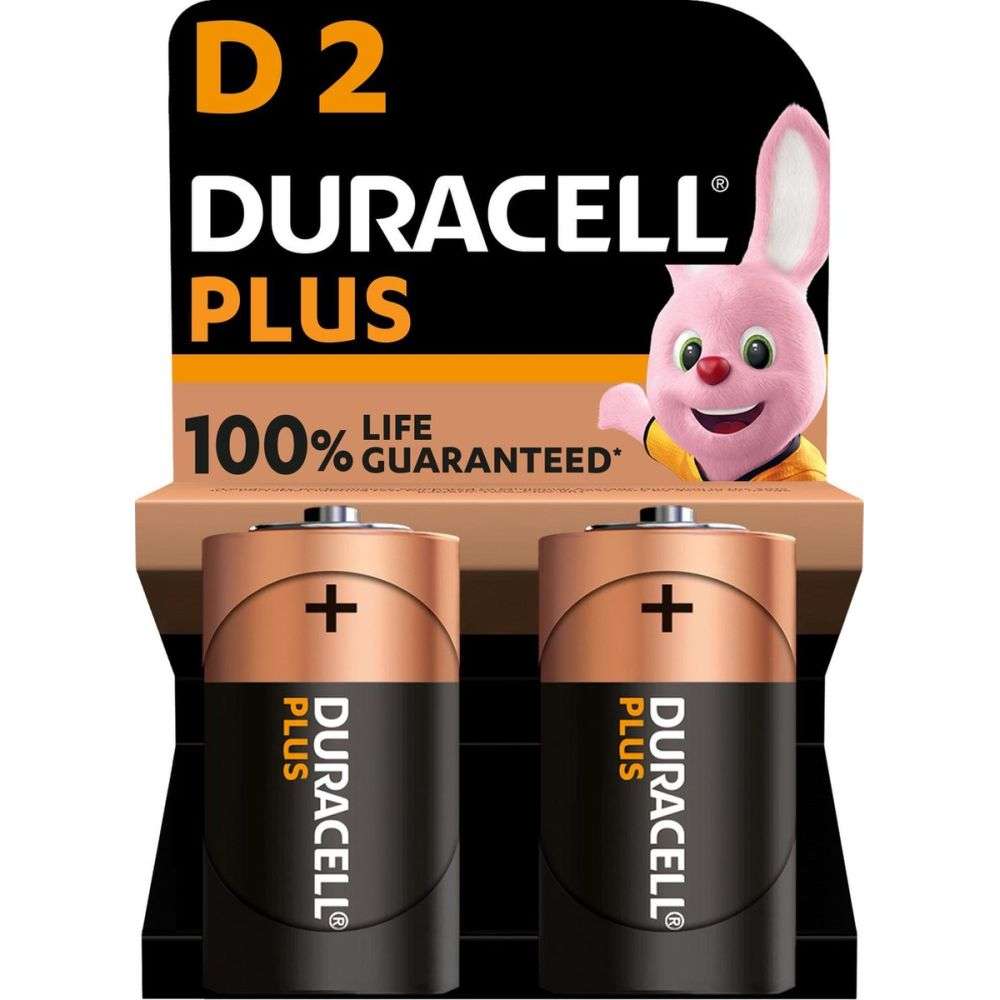 DURACELL MN 1300/D-PLUS 100% LIFE GUARANTEED