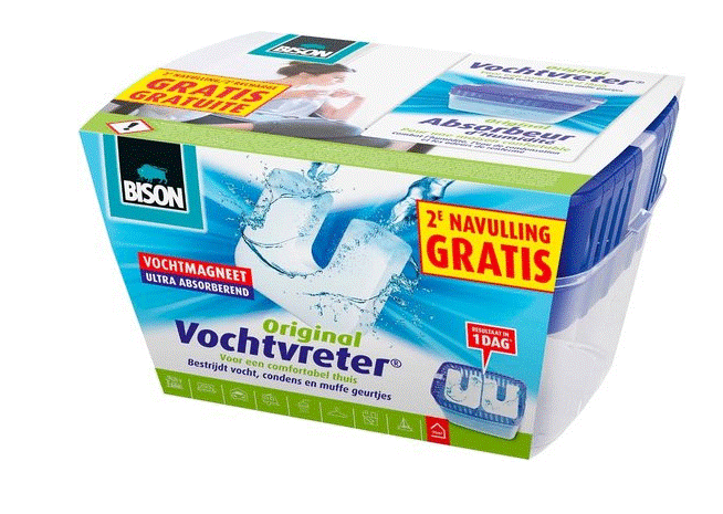 VOCHTVRETER ORIG APPARAAT 900G + GRATIS VOCHTMAGNE