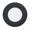 LED-REC.SPOT Ø86 BLACK 4000K