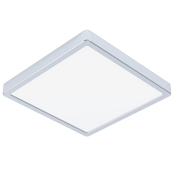 FUEVA 5 - LED PLAF 285X285 CHROOM 3000K