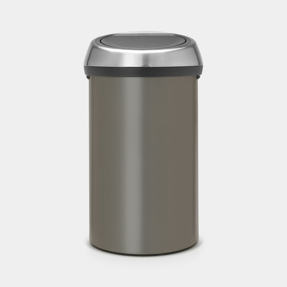 TOUCH BIN NEW AFVALEMMER - PLATINUM - 60L