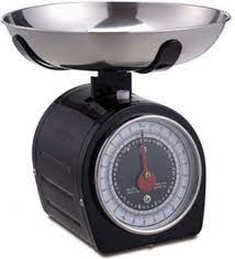 COSY&TRENDY - KEUKENWEEGSCHAAL MET KOM - ZWART RVS