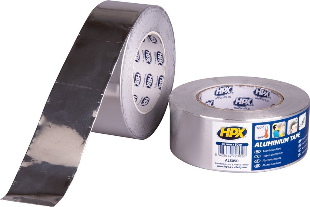 HPX aluminium tape 50mm x 50m