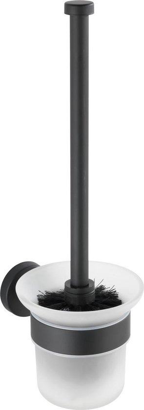 BOSIO TOILETBORSTELHOUDER RVS ZWART MAT