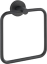 Bosio handdoekring RVS zwart mat