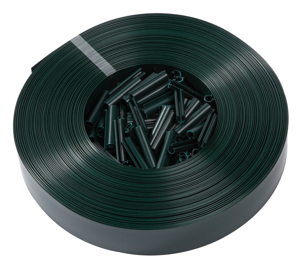 Linten 50mm incl. clips RAL6005 groen