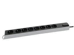 8V STOPCONTACT +SCHAK +3M ZWART