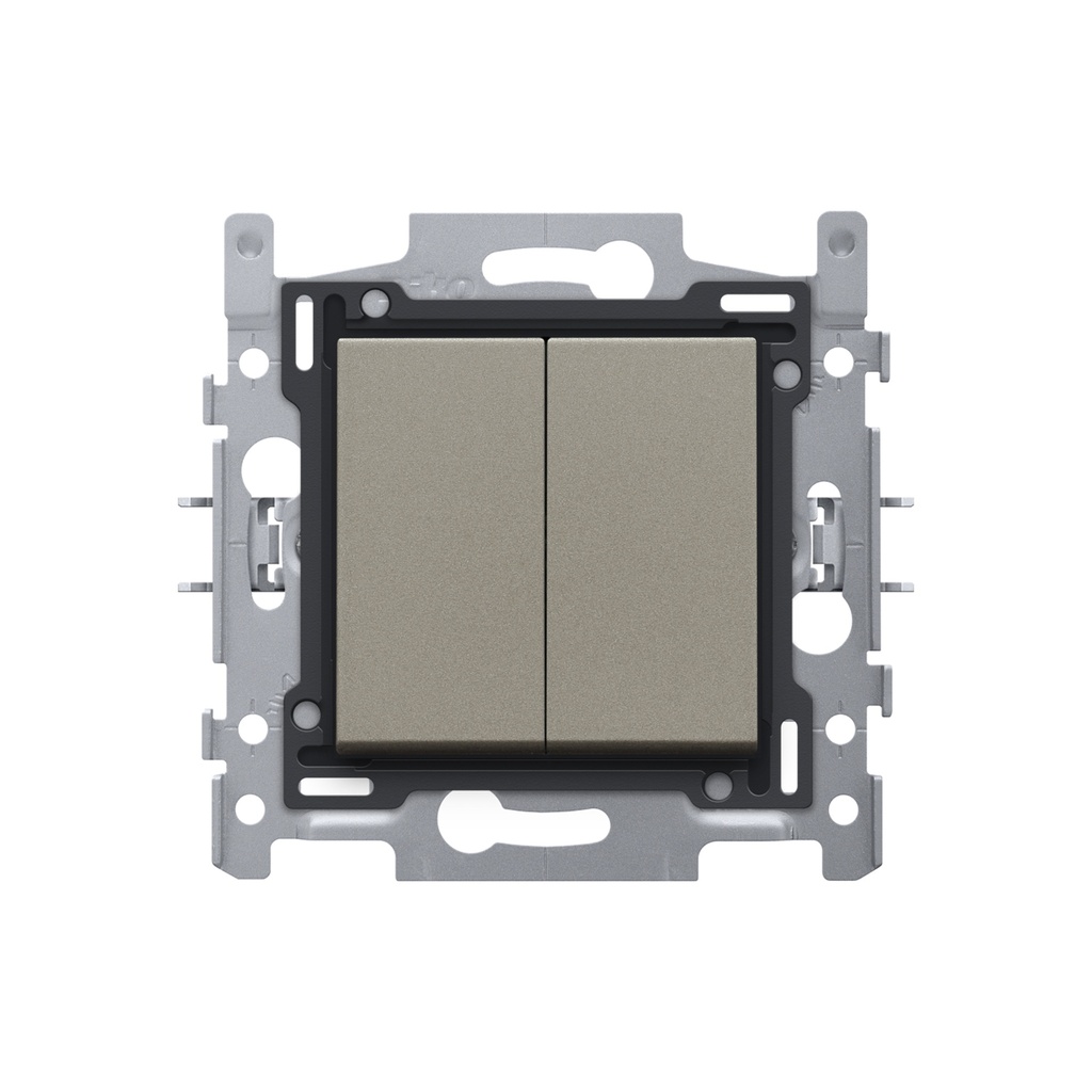 SCHAKELAAR 2XWISSEL INTENSE BRONZE