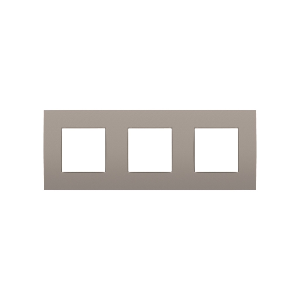 Niko 3V afdekplaat horizontaal bronze