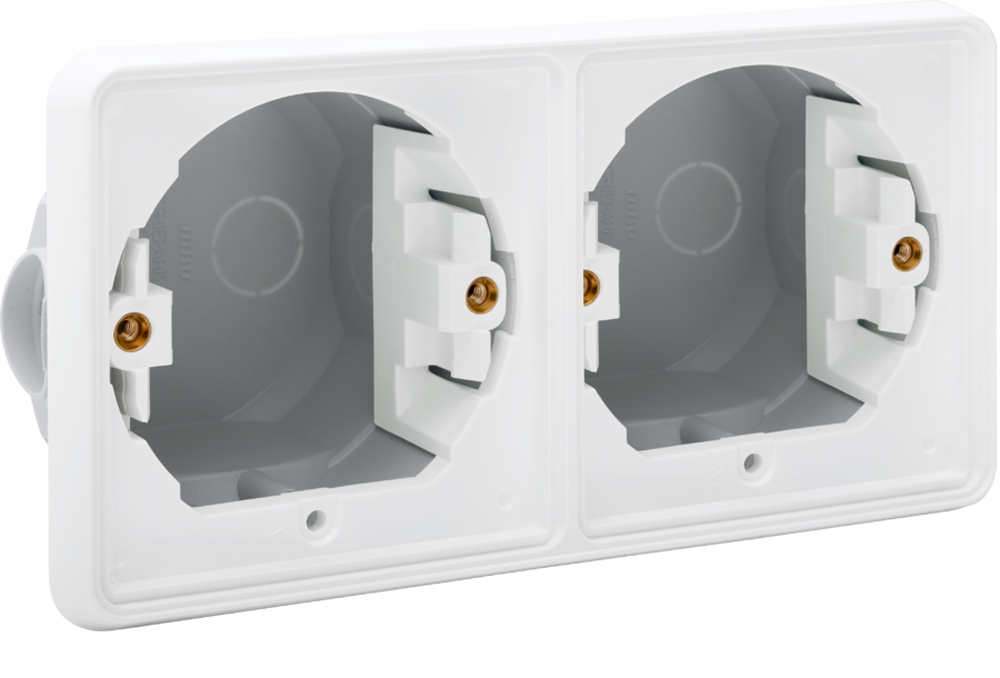 NEW HYDRO INBOUWKADER 2X HOR WIT