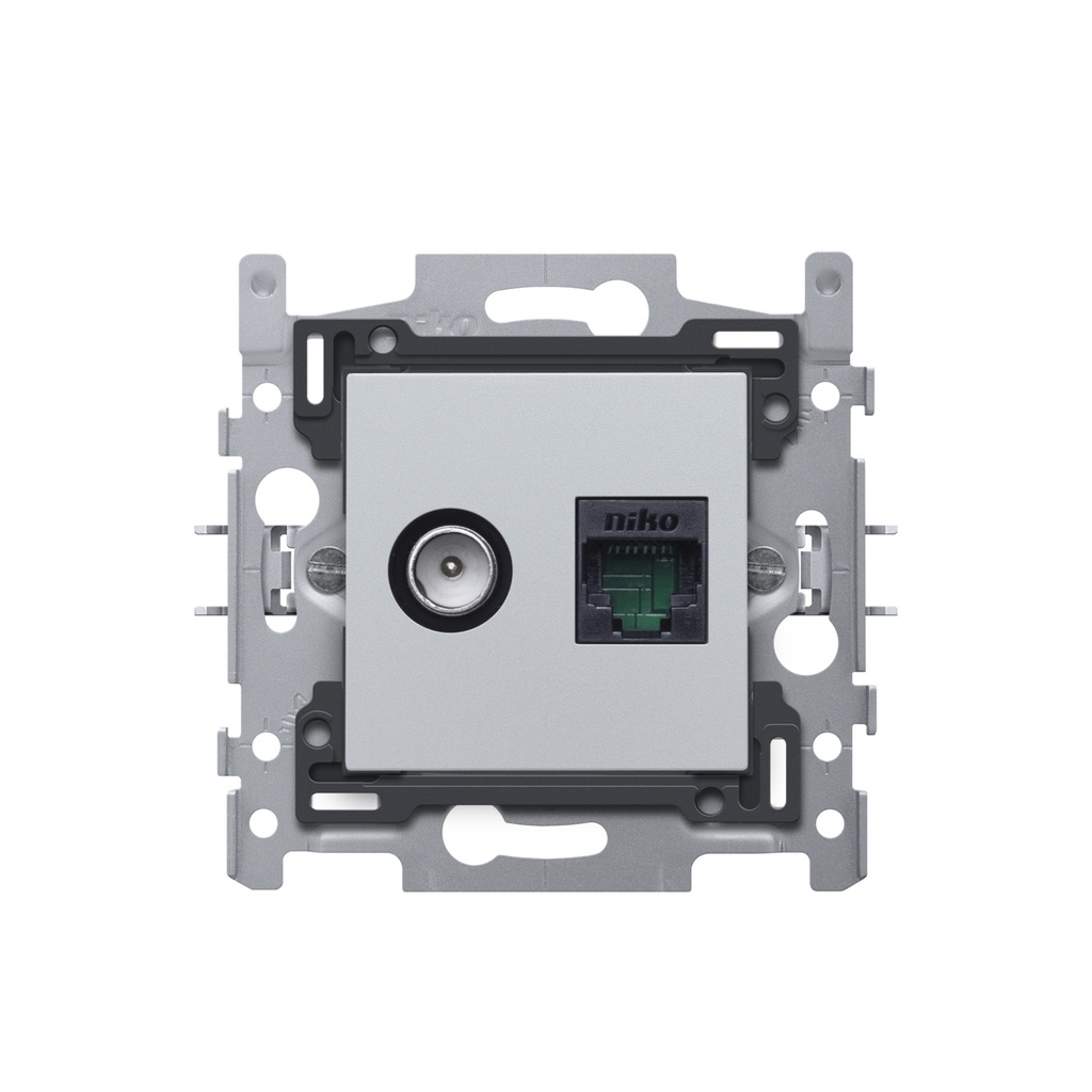 STOPCONTACT COAX+RJ45 INT STERLING