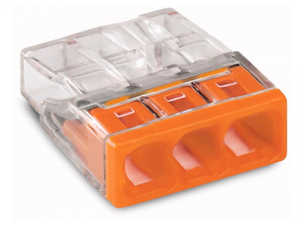 STEEKKLEM 3X 0.5-2.5MM ORANJE 10ST