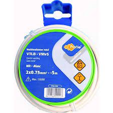 VTLB 2X0.75 WIT 5M BLISTER