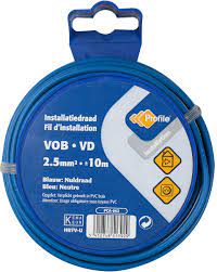 Profile VOB kabel 2.5mm² blauw 10m