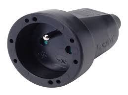 TEGENSTEKKER PVC 2P+A ZWART