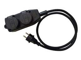 VERLENGKABEL+BLOKK4ST IP44 H07RN-F 3G2.5 5M