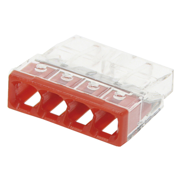 STEEKKLEM 4X 0.5-2.5MM ROOD - 10ST