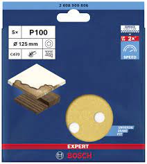 Bosch - schuurvel C470 125 - G100 - 8gaten (5x)