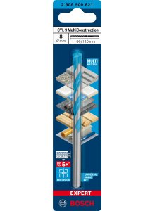 Bosch - boor CYL-9 multi construction 8x80x120