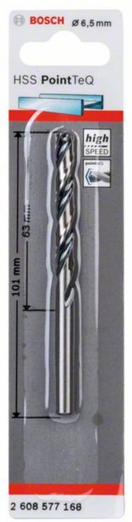 BOSCH - METAALBOOR HSS POINTEQ 6.5MM