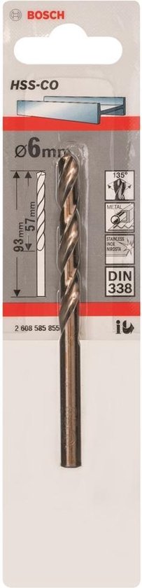 BOSCH - METAALBOOR HSS-CO DIN338 6
