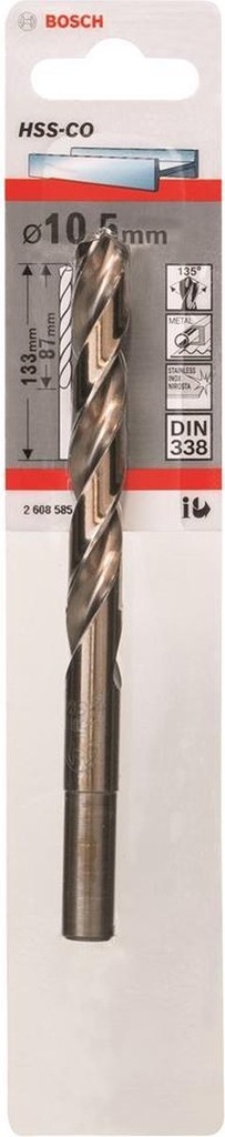 Bosch metaalboor HSS-CO 10,5mm
