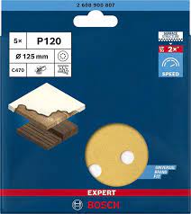 BOSCH - SCHUURVEL C470 -125 - G180 - 8 GATEN (5ST)