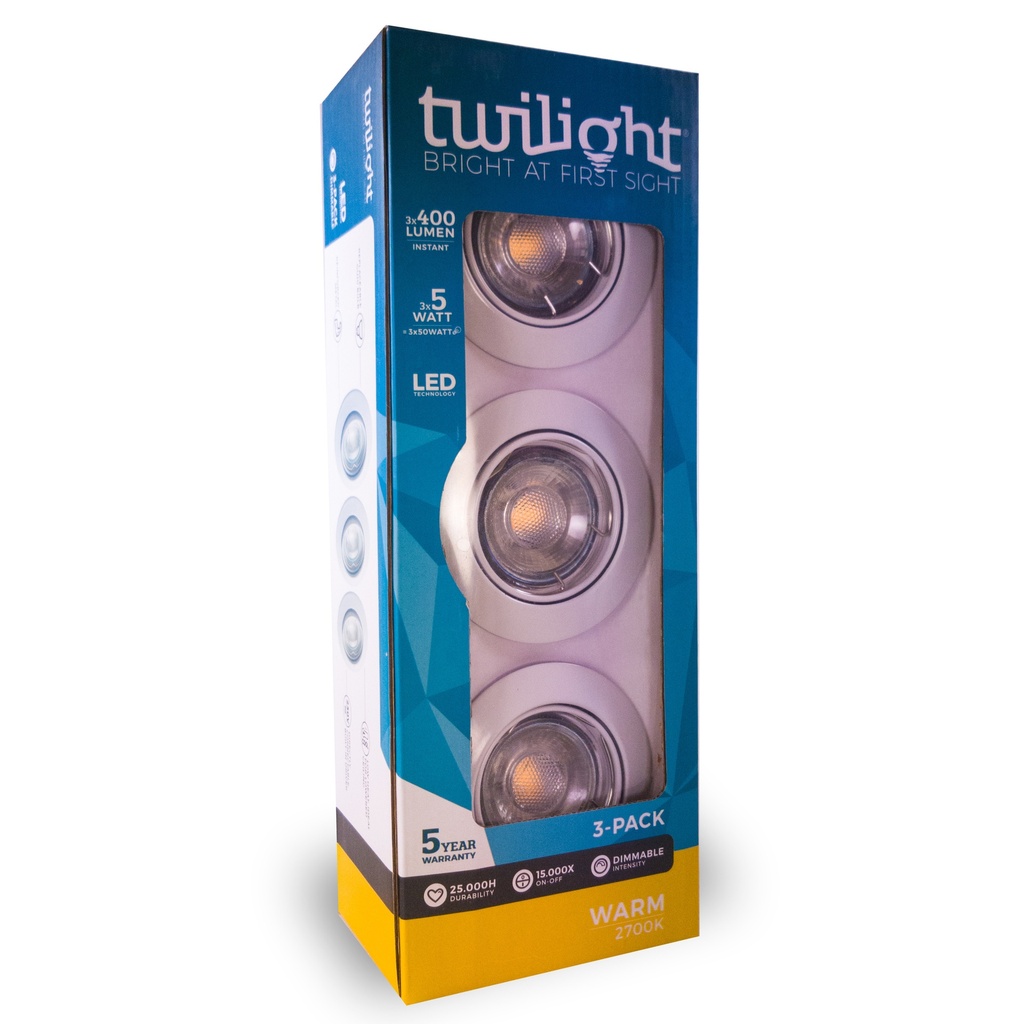 SPOTS TWILIGHT NEO DIMBAAR 3PACK 2700K WHITE