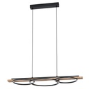 LED-HL ZWART/HOUT RUSTIKAL BOYAL