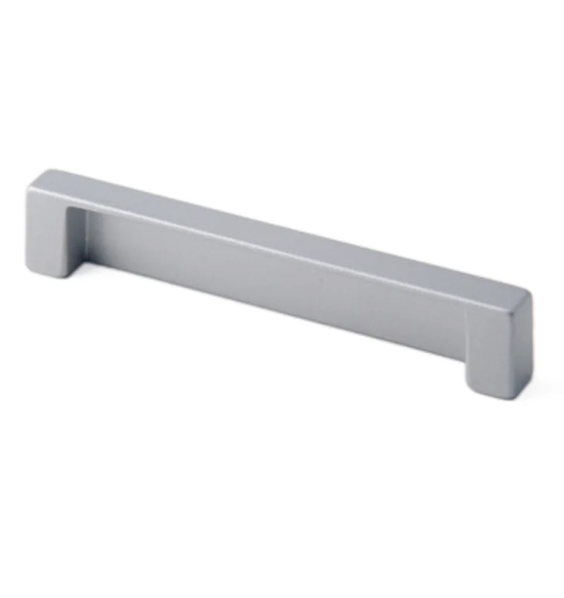 Meubelgreep vierkant zamak/alu 96mm