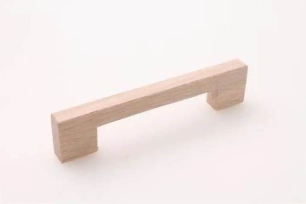 Meubelgreep hoekig eik 96mm