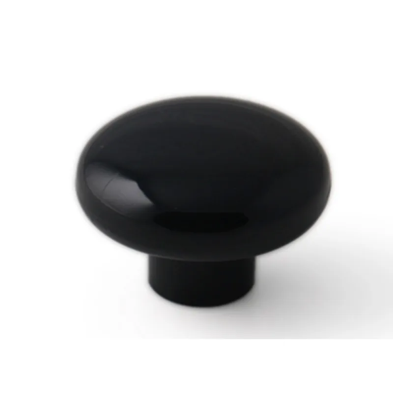 Meubelknop kunststof zwart 40mm