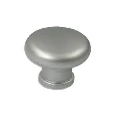 Meubelknop rond zilvergrijs 32mm