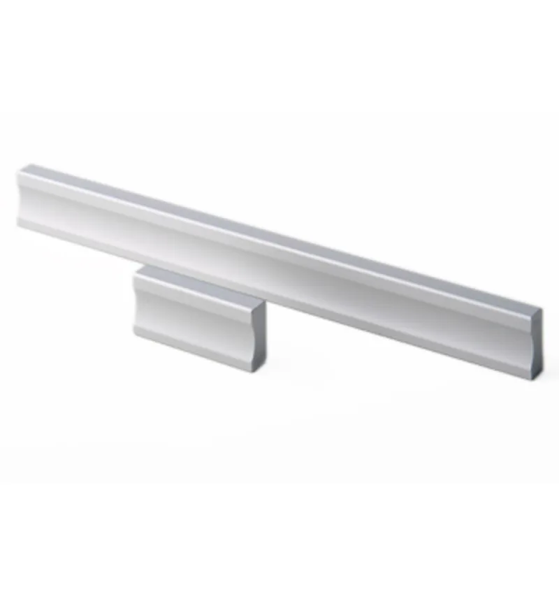 Meubelgreep vierkant alu 96mm H=25mm L=116mm