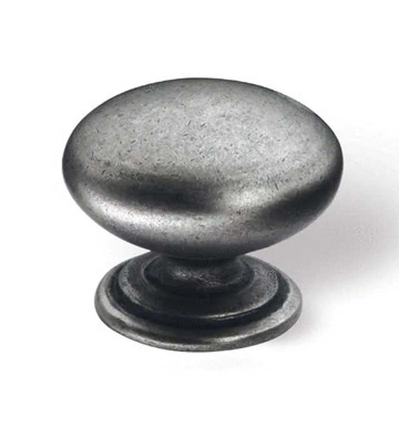 Meubelknop antiek zilverkleur 33mm