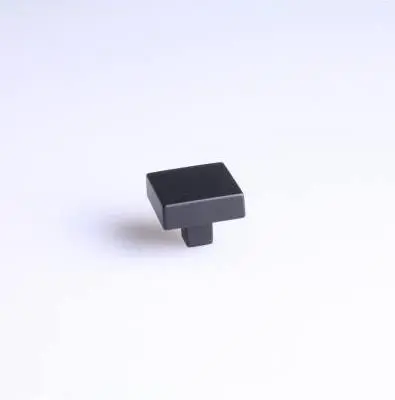 Meubelknop vierkant zwart 30x30x24mm