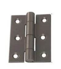 2 Boutscharnieren zwart 73x55mm