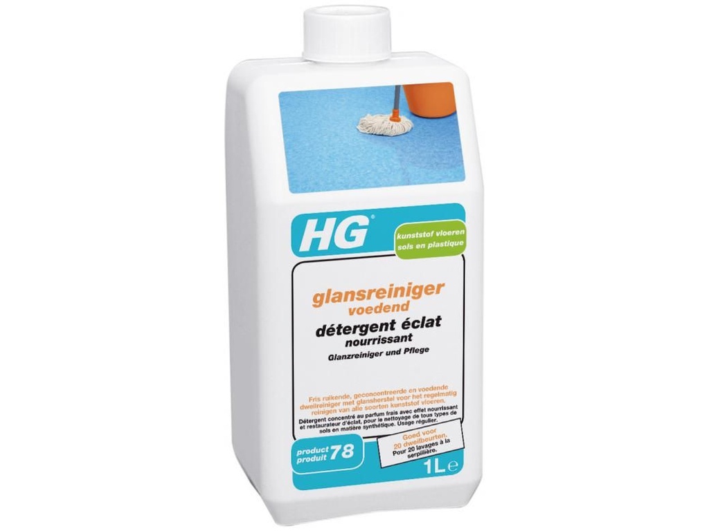 HG kunststofreiniger glans 1L -  PR.78