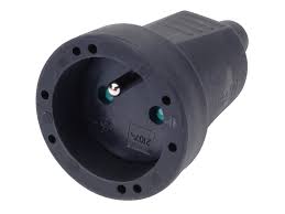 RUBBERTEGENSTEKKER 16A ZWART