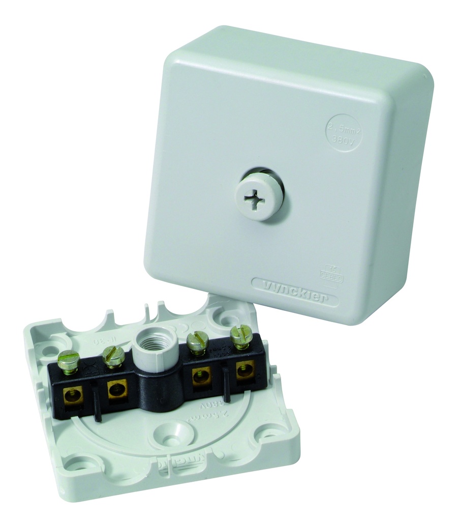 Aftakdoos 2.5mm² grijs