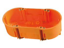 Helia dubbele inbouwdoos holle wand 45mm