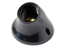Armatuur schuin E27 75W zwart