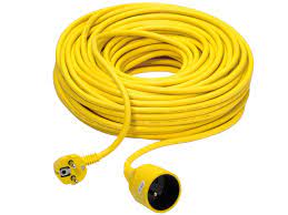 Verlengsnoer 3G1,5 PVC 40M geel
